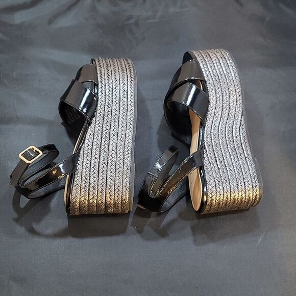 BKS CRISS-CROSS ESPADRILLE WEDGE PLATFORM SANDAL - Picture 9 of 15